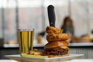Burger and beer at FireFly - Traverse City, MI