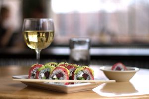 Pair our sushi with wine at FireFly!