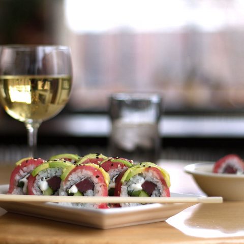 Pair our sushi with wine at FireFly!